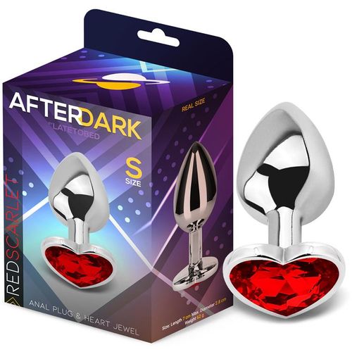 Afterdark Aluminium Heart Butt Plug S/M/L slika 2