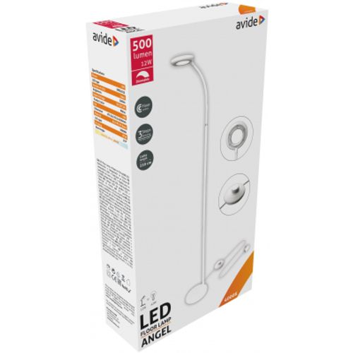 Avide podna LED lampa Angel 12W 139cm,tamno bela slika 3