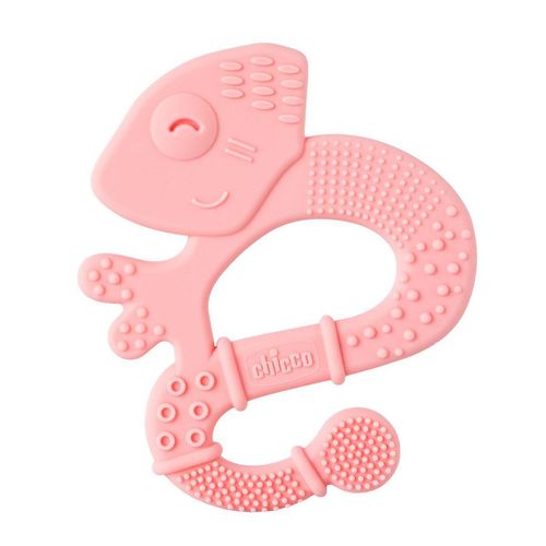 CHICCO grizalo silikon kameleon 2m+ pink 2811010 slika 1