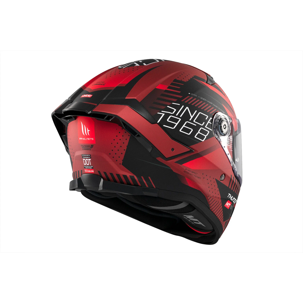 MT Helmets vizir za moto kacigu Thunder 4 SV Luminence D5 Matt slika 5