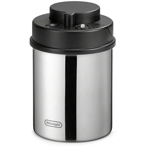 DeLonghi stainless steel vakumska posuda za očuvanje svežine kafe u SIVOJ boji slika 2