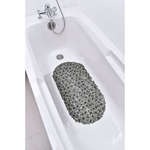 TENDANCE Podloga za kadu Bubbles 69x36cm Tamno siva slika 1