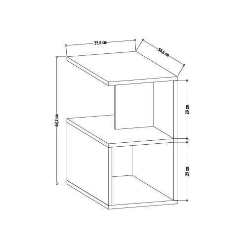 Larmon - Oak Oak Side Table slika 4