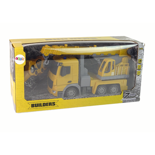 Kamion s dizalicom na daljinsko upravljanje Crane Construction 2.4G R/C 1:12 - žuti slika 7