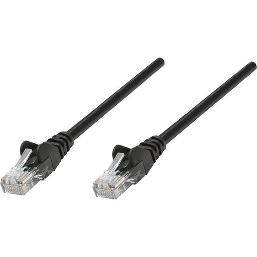 Intellinet 735308 RJ45 mrežni kabel, Patch kabel cat 6 S/FTP 1.00 m crna pozlaćeni kontakti 1 St. slika 2