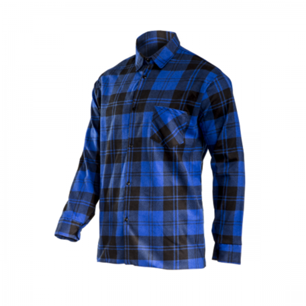 Mornarsko plava flanel košulja, 170g/m2, 3XL, CE, LAHTI PRO L4180806 slika 1