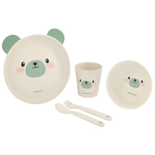 Kikka Boo Set za jelo Bambus, Bear Mint slika 1