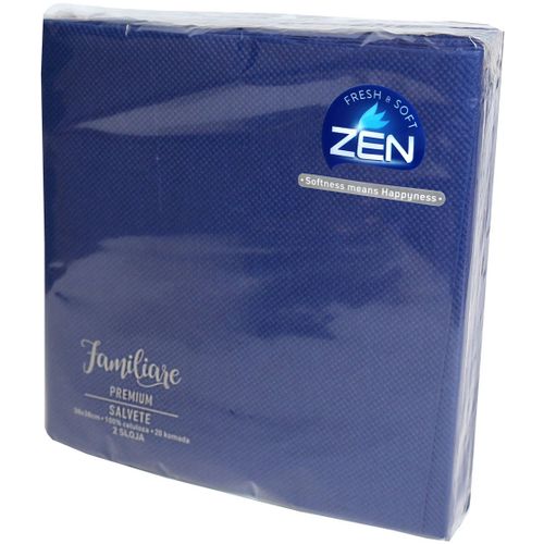 Zen Familiare premium salvete 20/1 tamno plava 2sl 38X38 slika 1