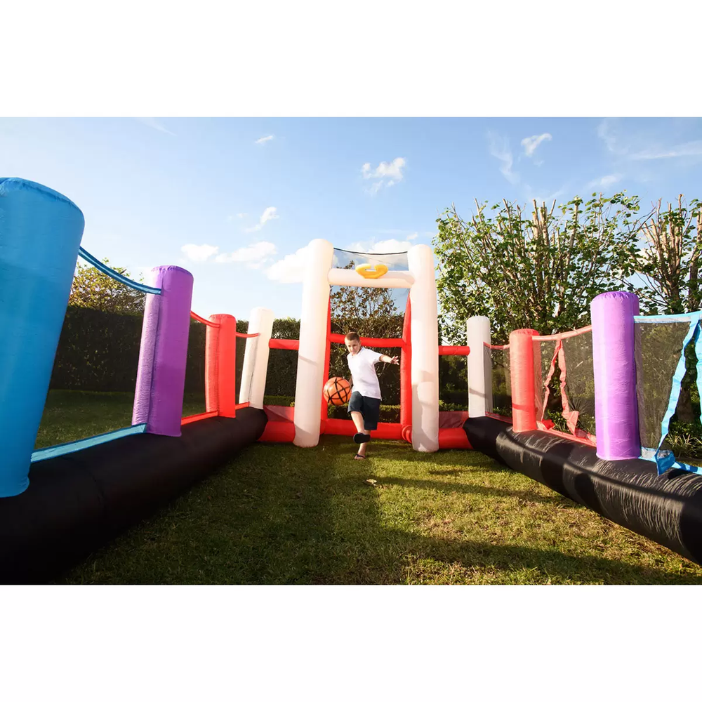 Happy Hop Igraonica na naduvavanje Football Sports Arena, 800x335x180cm slika 4