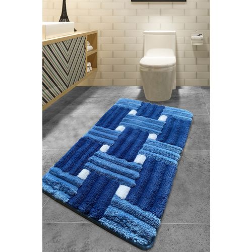 Piazza - Blue (70 x 120) Multicolor Acrylic Bathmat slika 1