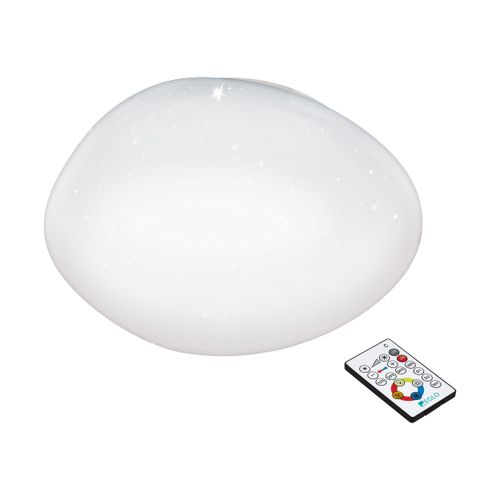 Eglo Sileras-a plafonjera led, 36w, prom 600, sa daljinskim dimabilna, bijela/kristal   slika 1