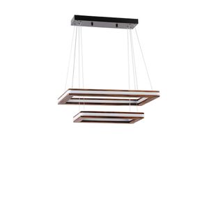 Lüx Bergama Küçuk 2 Li Yanık Ledli Avize 3 Renk V2 Copper Walnut