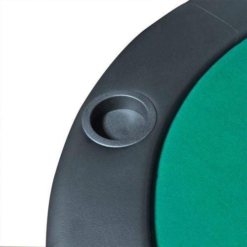 Sklopiva Podloga za Stol za Poker 10 Igrača Zelena slika 22