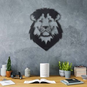 Wallity Metalna zidna dekoracija, Lion Head