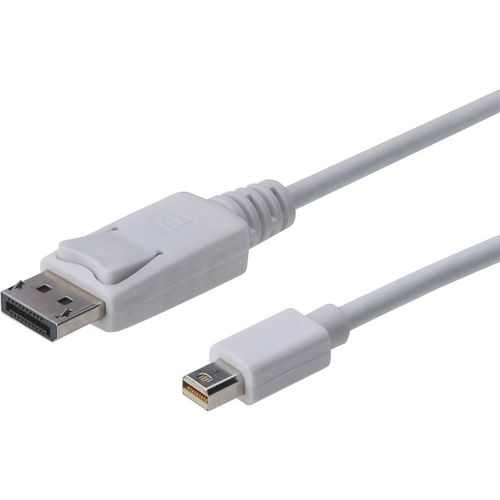 Digitus Mini-DisplayPort / DisplayPort adapterski kabel Mini DisplayPort utikač, DisplayPort utikač 3.00 m bijela AK-340102-030-W  DisplayPort kabel slika 1