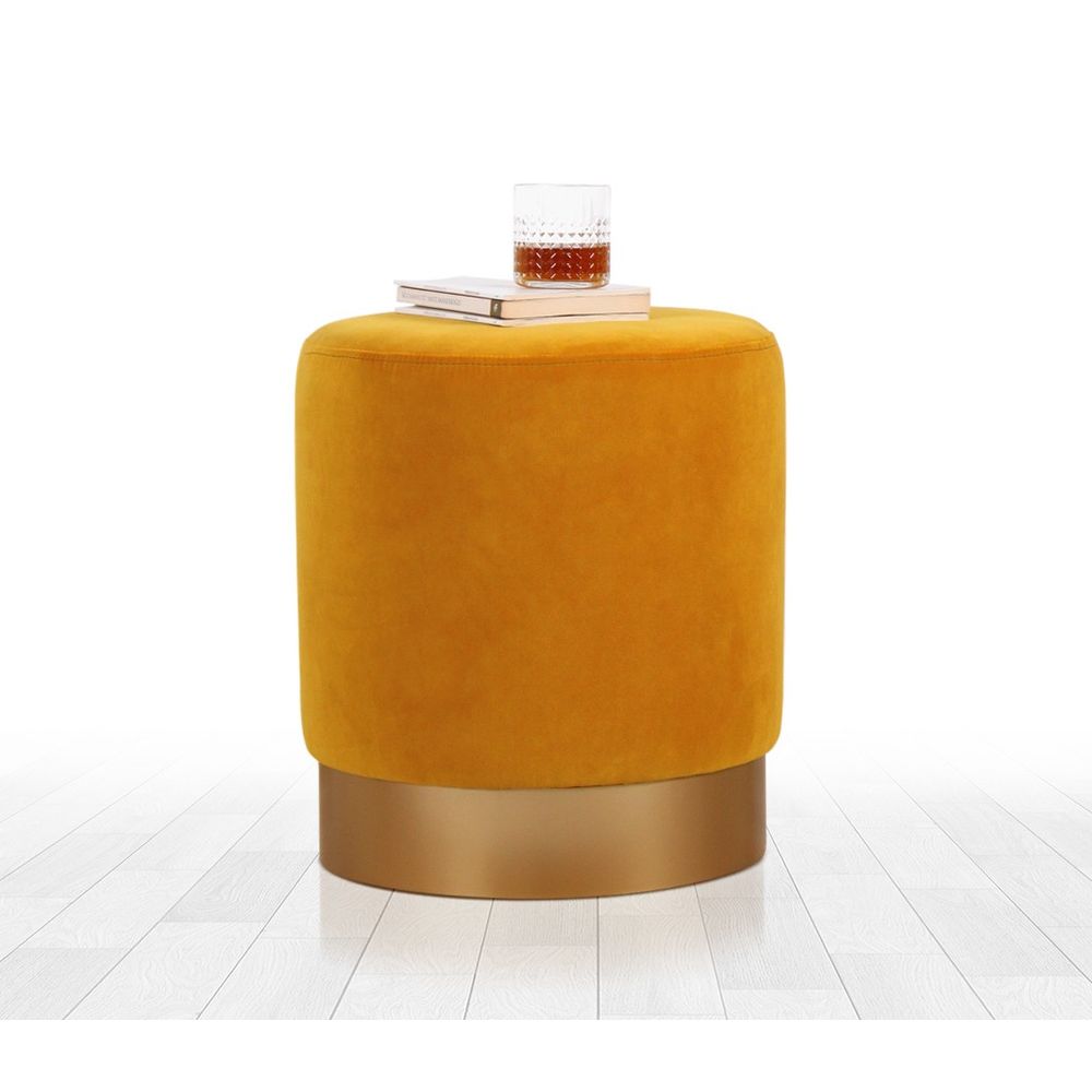 Pouffe Memfis u Mustard Boji slika 1