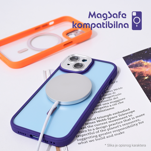 Torbica Magsafe shining za Samsung S928B Galaxy S24 Ultra ljubicasta slika 3