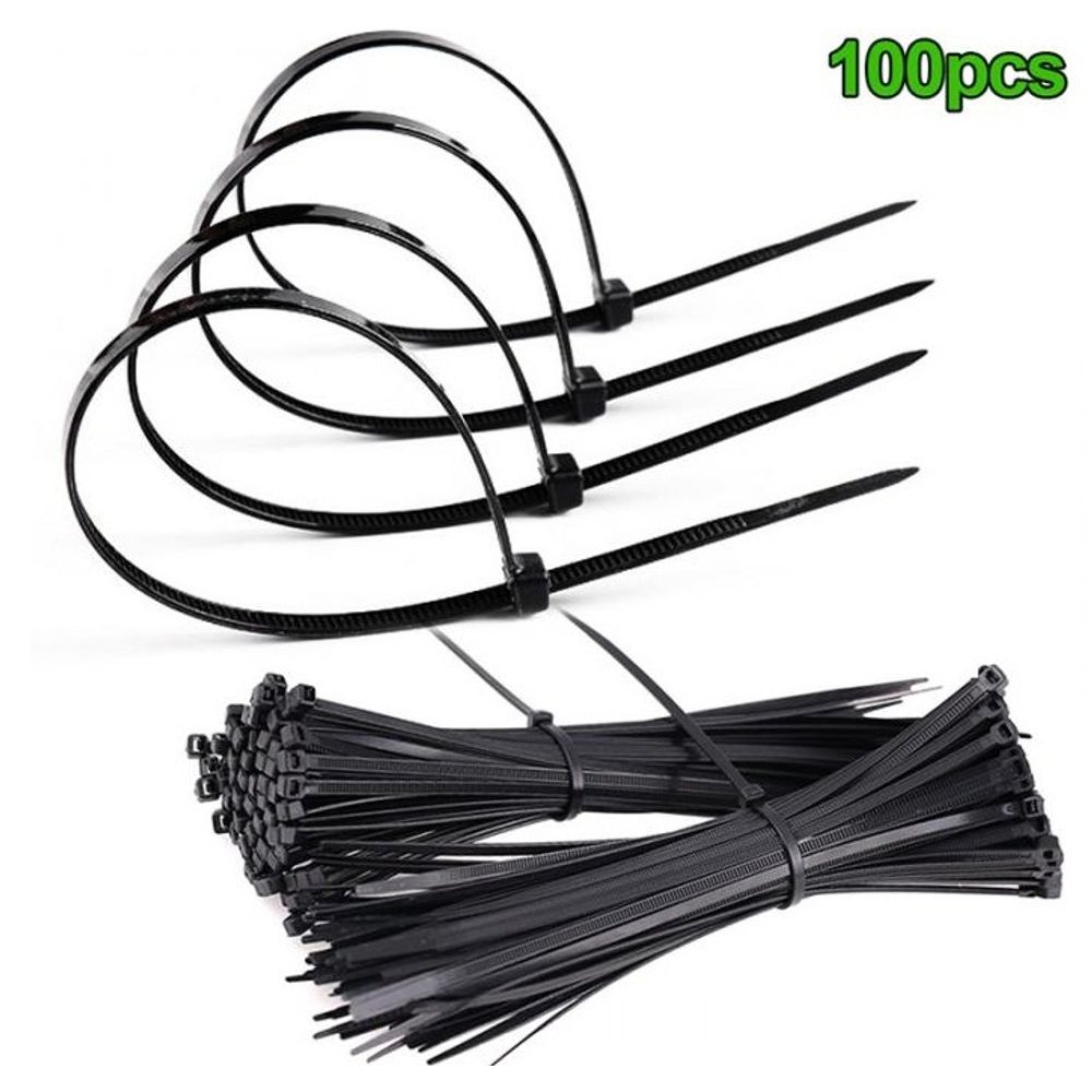Plastične Stege Crne 3.60X200Mm - 100 Komada slika 1