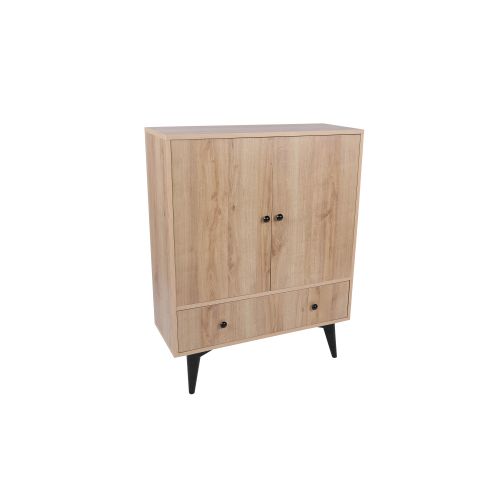 Bern OakBlack Multi Purpose Cabinet slika 2