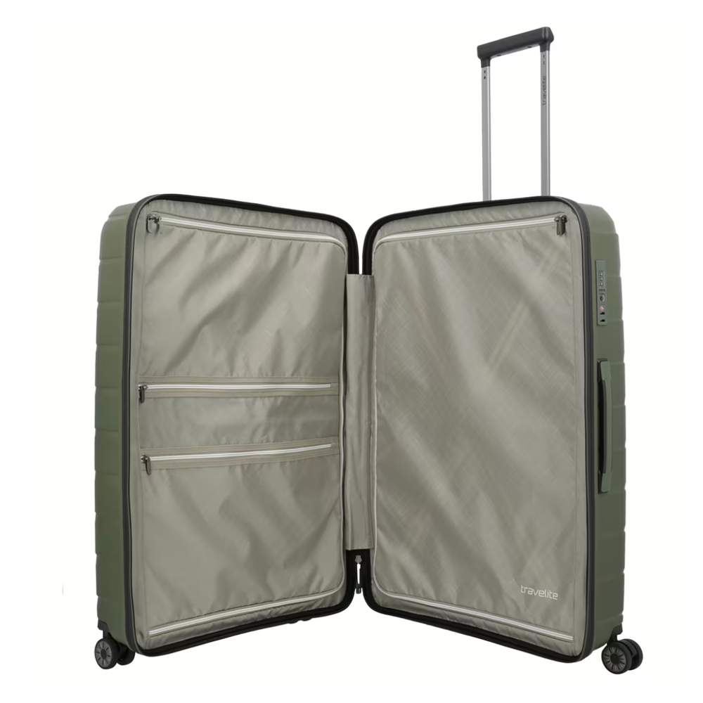 Travelite kofer 77 cm ABS Air Base 075349-86, maslinasti slika 5