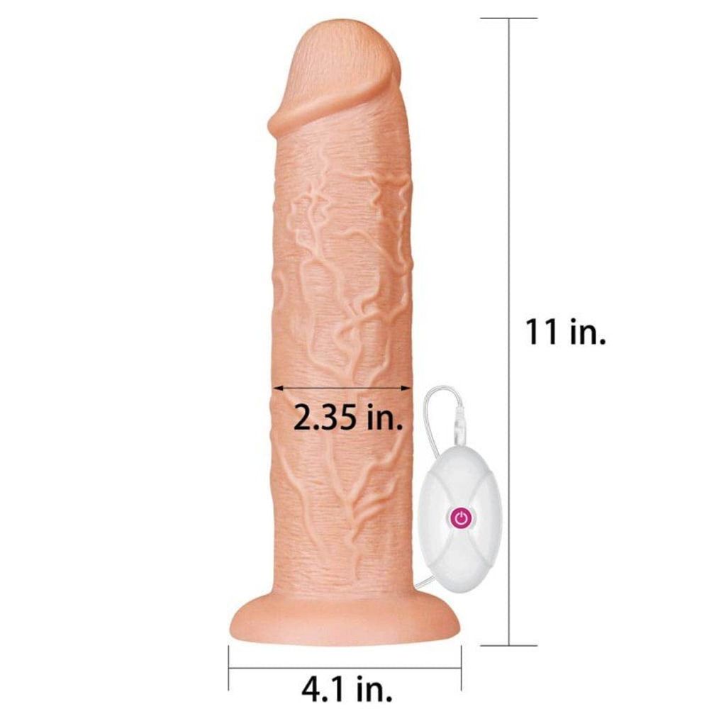 Vibrator s vakuumom 27 cm Lovetoy slika 2
