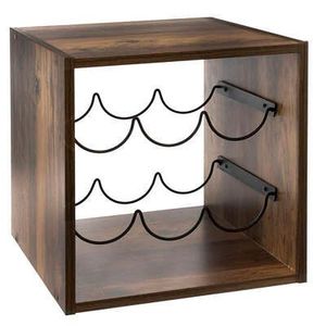 FIVE polica za vino 31x31x31cm mdf natural 173614
