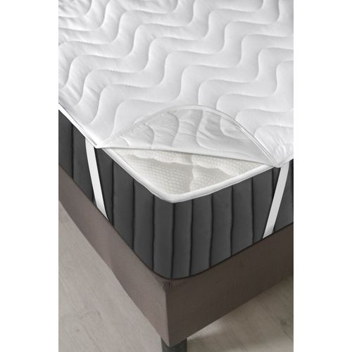 L'essential Maison Quilted Alez (200 x 200) White Double Bed Protector slika 5
