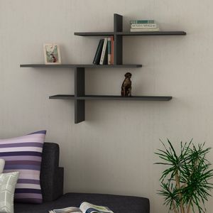 Leo - Anthracite Anthracite Wall Shelf