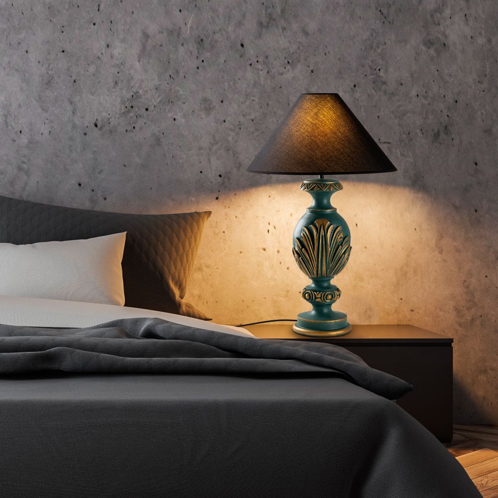 ELEGANZE-5311 Zelena i Crna Stočna Lampa slika 3