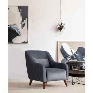 Buhara - Dark Grey Dark Grey Wing Chair