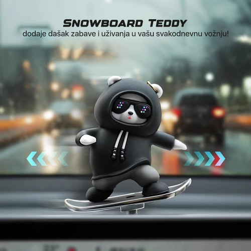 Auto igracka JWD Snowboard Teddy crna slika 2