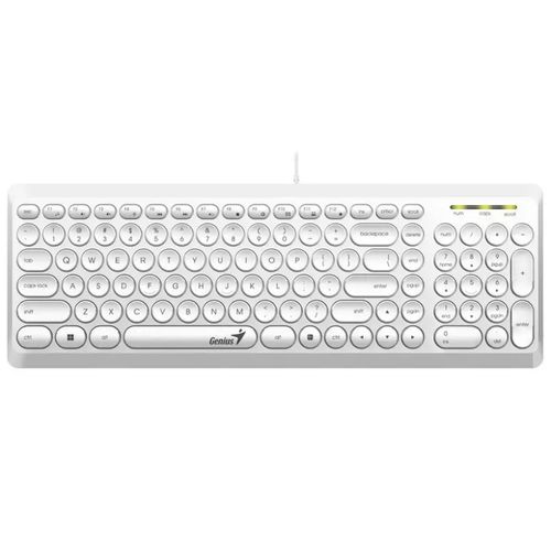 GENIUS Slimstar Q200 USB YU bela tastatura slika 1