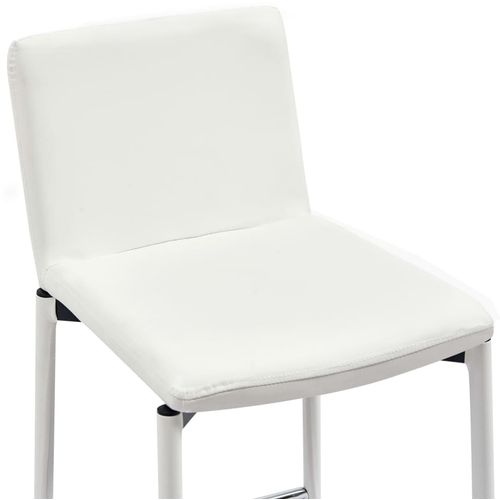 Barski stolci od umjetne kože 2 kom bijeli slika 6