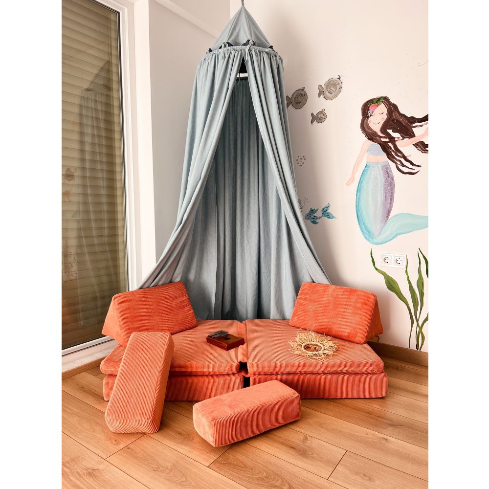 Dvosjed-krevet Puzzle - Orange Orange slika 5