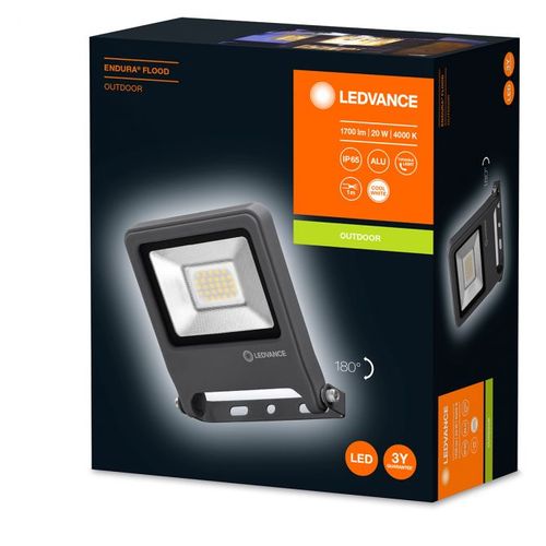 LEDVANCE LED reflek EnduraFlood 20W 4000k t. siva slika 3