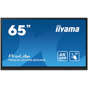 IIyama TE6512MIS-B3AG is an exceptional 4K UHD interactive display designed by iiyama to enhance collaboration, communication, and engagement. With key features like Zero Airgap LCD screen eliminating parallax, PureTouch-IR, iiWare 10 with Android 11, WiFi