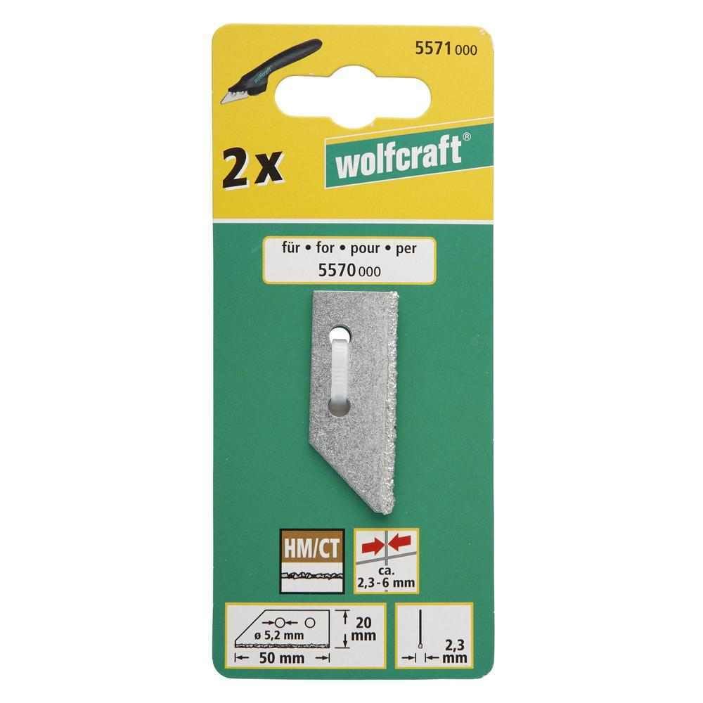 Wolfcraft Nož Rezervni Za Strugač Fuga / 2 kom - 5571000 slika 2