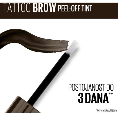 Maybelline New York Tattoo Brow Peel-Off gel za obrve 15 Warm Brown slika 3