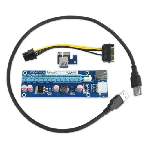 RC-PCIEX-03 Gembird * PCI-Express riser add-on card, PCI-ex 6-pin power connector slika 7