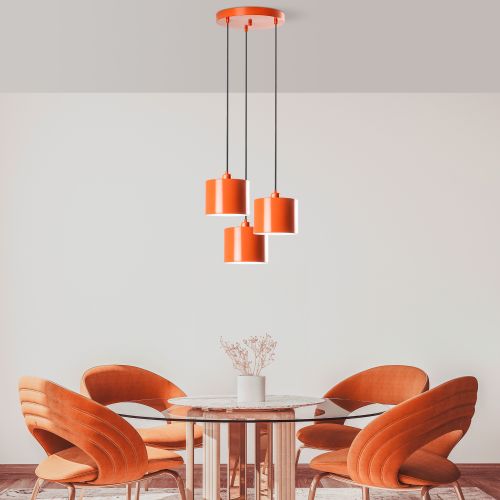 Duz - 195Orange - 3 Orange Chandelier slika 1