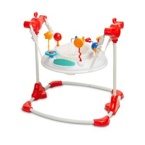 Sjedalo za bebe s didaktičkim igračkama crveno