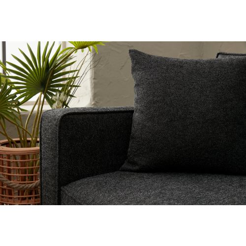 Atelier Del Sofa Dvosjed, Antracit Crno, Berlin - Anthracite, Black slika 3