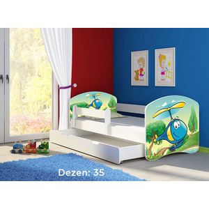 Deciji krevet ACMA II 180x80 F + dusek 6 cm WHITE35