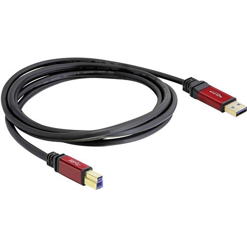 Delock USB 3.0 priključni kabel [1x USB 3.2 gen. 1 utikač A (USB 3.0) - 1x USB 3.2 gen. 1 utikač B (USB 3.0)] 5.00 m crvena, crna pozlaćeni kontakti, UL certificiran Delock USB kabel USB 3.2 gen. 1 (USB 3.0) USB-A utikač, USB-B utikač 5.00 m crvena, crna pozlaćeni kontakti, UL certificiran 82759 slika 2