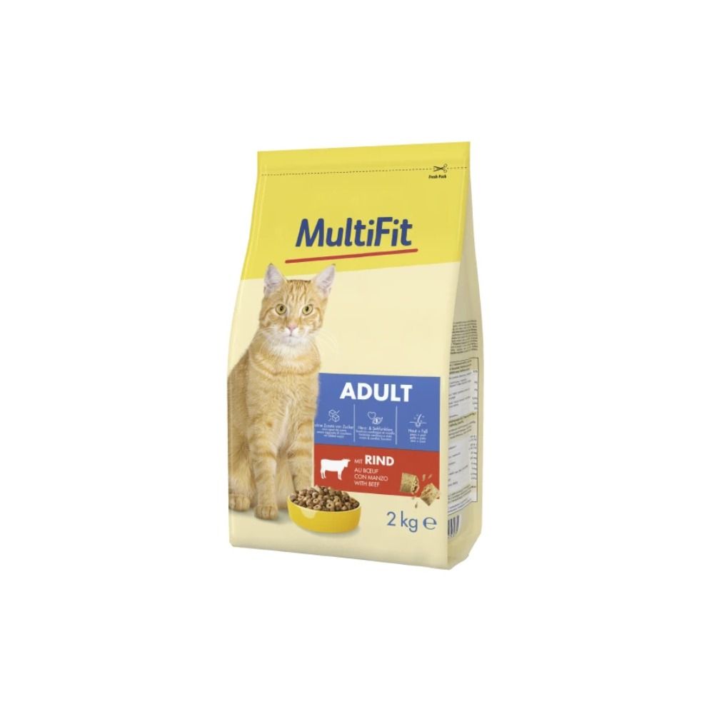 MultiFit Cat Adult govedina 2 kg slika 1