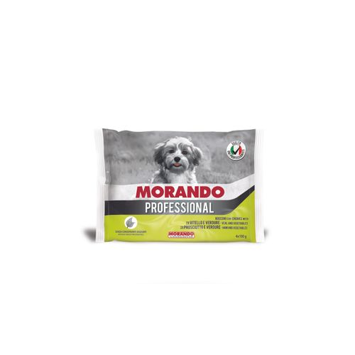 Morando Dog Multi Pack Adult Teletina & Povrće i Šunka & Povrće 4x100g slika 1