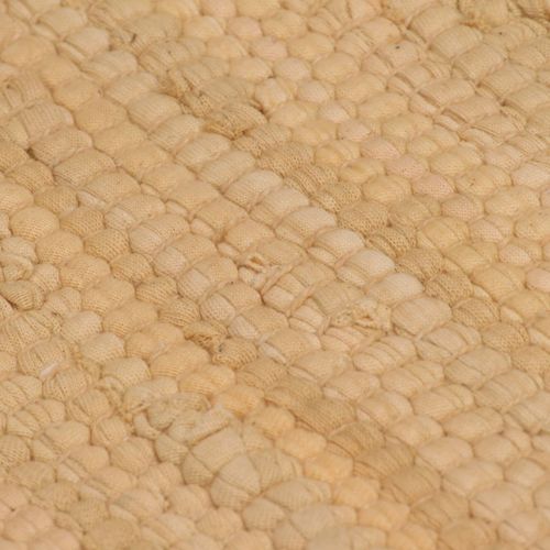 Ručno tkani tepih Chindi od pamuka 120x170 cm bež slika 19