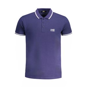 CAVALLI CLASS MEN'S SHORT SLEEVED POLO SHIRT BLUE