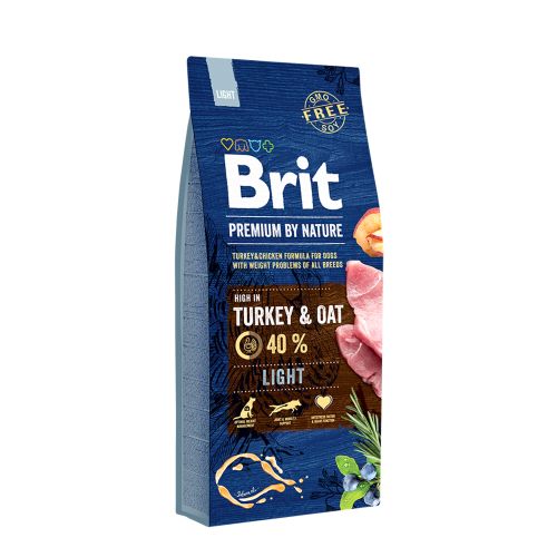 Brit Premium By Nature Light puretina i zob, 15 kg slika 1