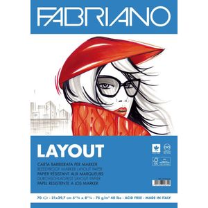 Blok FABRIANO Layout Za Marker A4 70L 75Gr 19100505